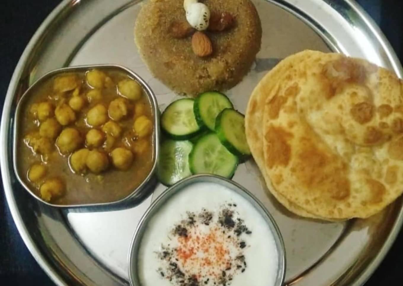 Choley Puri Halwa