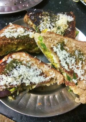 A picture of Bombay toasty sandwich.