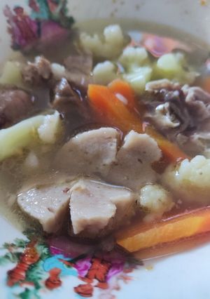Foto resep 13. Sop daging dan bakso seger