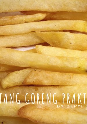 Foto resep Kentang Goreng garing gurih (tanpa ribet+lama+rebus+ freezer)^^