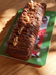Una foto de Budín de chocolate y nueces