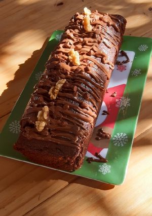 Una foto de Budín de chocolate y nueces