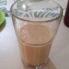 Una foto de Licuado de banana split