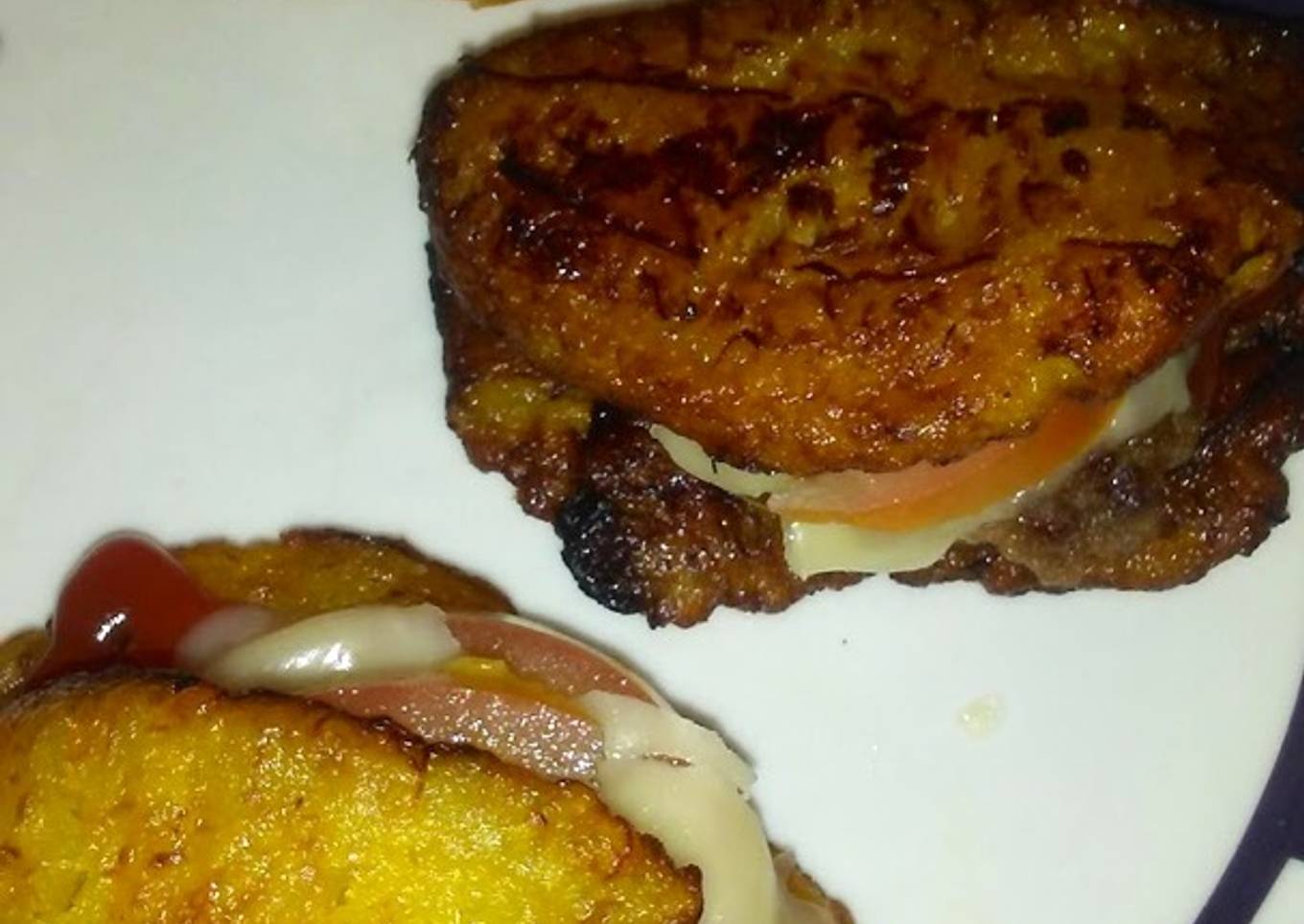 Hamburguesa 🍔 de plátano maduro