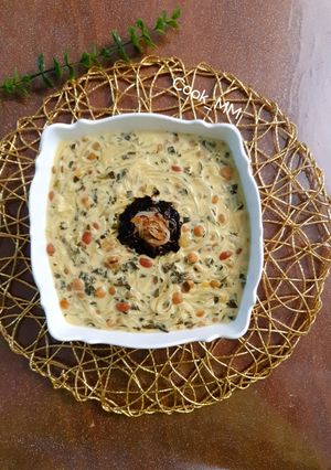 عکسی از دستور آش دوغ با رشته