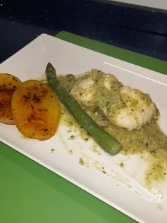 Una foto de Merluza en salsa verde