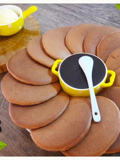 عکسی از دستور پنکیک کاکائو و نسکافه😍😋