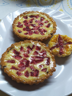Una foto de Tartitas Cheesecake Y Chips De Chocolate