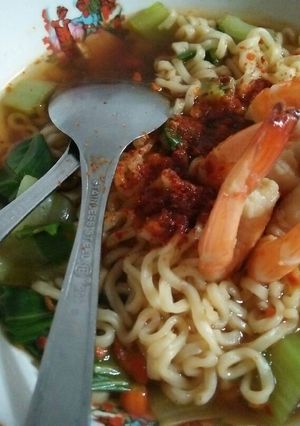 Foto resep #3 Ramen udang boncabe