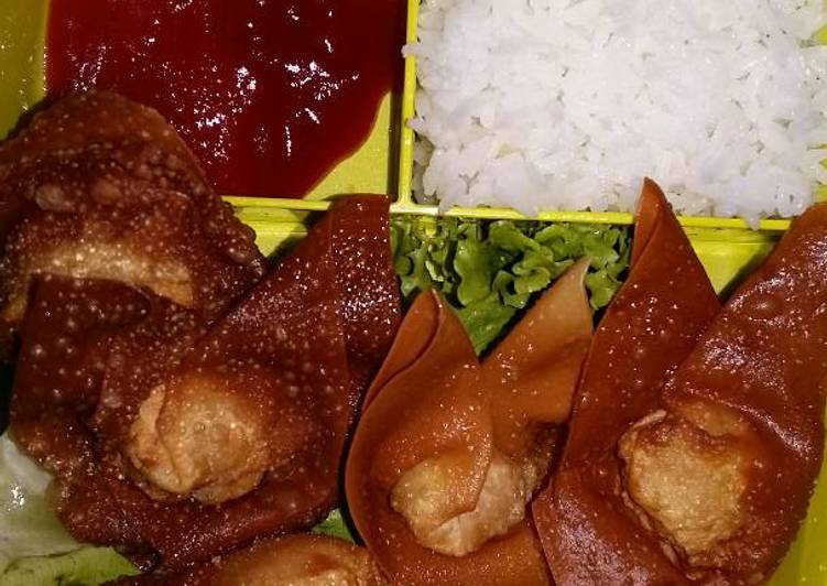 Cara Gampang Membuat Pangsit goreng ala chef melina yang Bisa Manjain Lidah