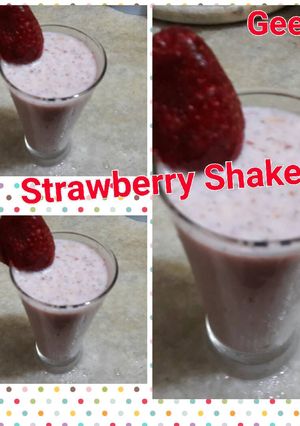 A picture of Strawberry shake.