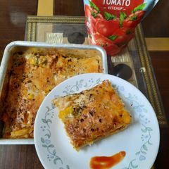 A picture of Bread Lasagna.