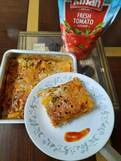 A picture of Bread Lasagna.