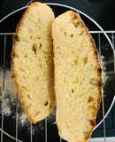 Bánh mì không cần nhồi bột căn bản tỷ lệ 1 bột : 1 nước