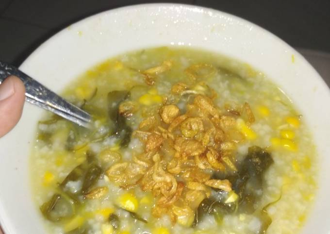 Resep Bubur manado ricecooker Anti Gagal