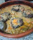 Carrillada al vino rosado y almendra