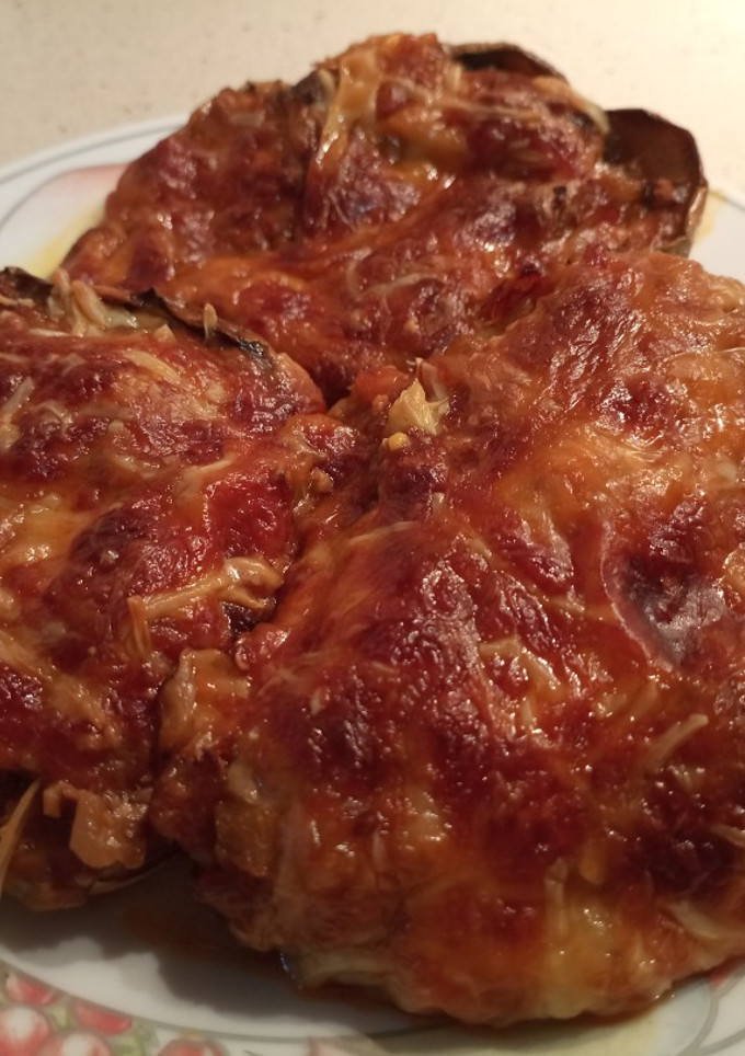 Una foto de Berenjenas rellenas de atún y bacon