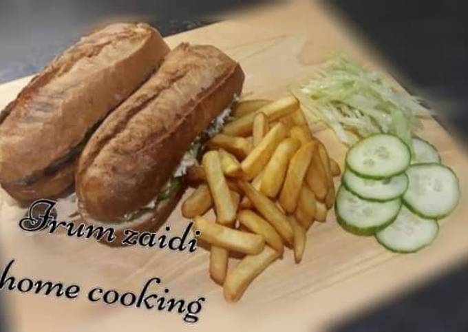 Step-by-Step Guide to Make Delicious 🥖🐟🌽Tuna and Sweetcorn Baguette🌽🐟🥖