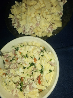 Una foto de Relleno para sorrentinos. Mediterráneo y de jamón y queso y ricota