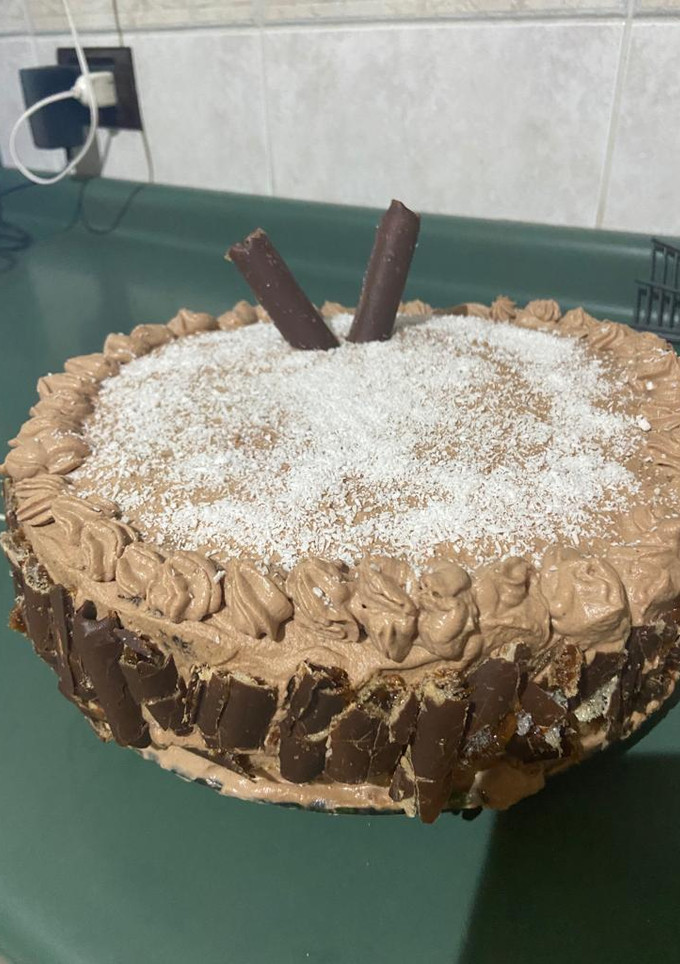 Una foto de Torta tres leches de chocolate