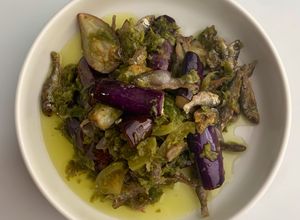 Foto resep Terong bilih lado mudo (cabe hijau)