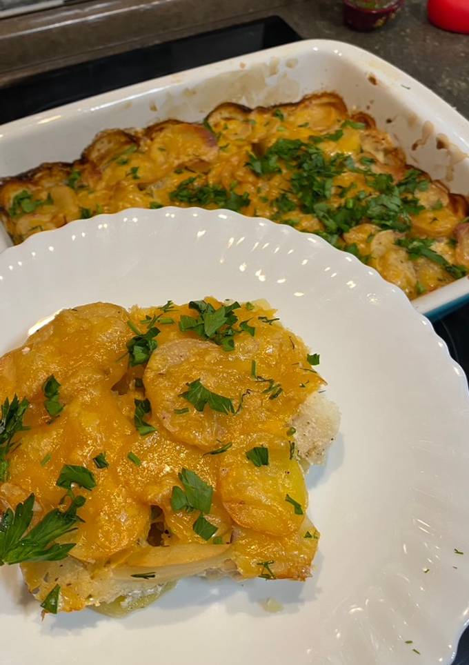Картопляний гратен з хеком🍲