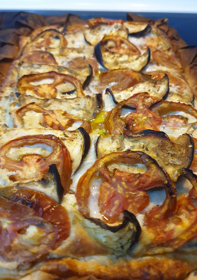 Foto principal de 🍅🍅Tarta rústica de Berenjena y tomate🍆🍆