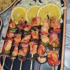 A picture of Chicken breast kebab.