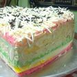 Rainbow Cake Kukus Lembut