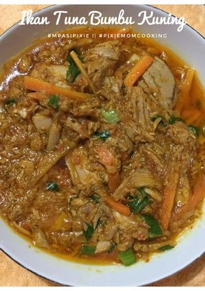 Foto resep Bekel suami||Ikan Tuna Bumbu Kuning
