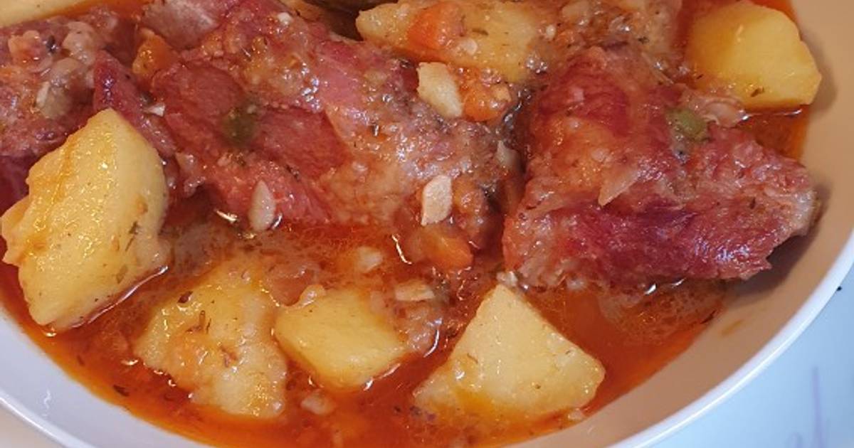 Costillas de cerdo en olla express - 268 recetas caseras- Cookpad