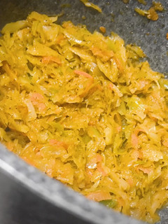 A picture of My take on hot and spicy cabbage.