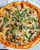 Pizza hojaldrada de Espinacas y Nueces
