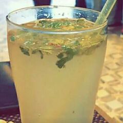 A picture of Pudina lemon water.