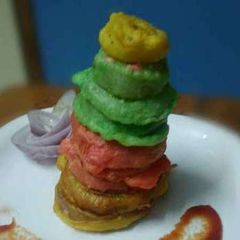 A picture of Rainbow rings.