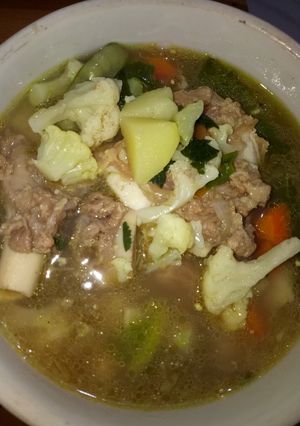 Foto resep Soup daging sapi #festivalresepasia #(indonesia) #(daging sapi)