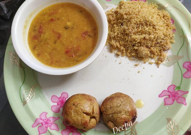 Steps to Make Perfect Daal Bati Churma (Bati without oven)