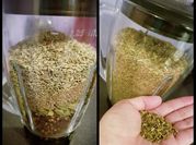 A picture of tea leaves