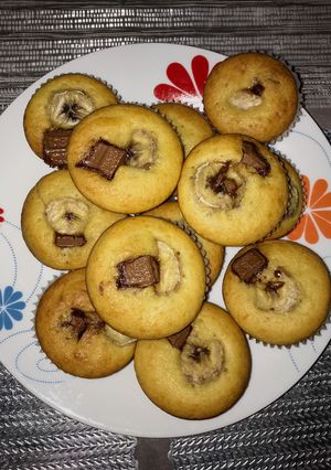 Csokis-banános muffin recept fotója