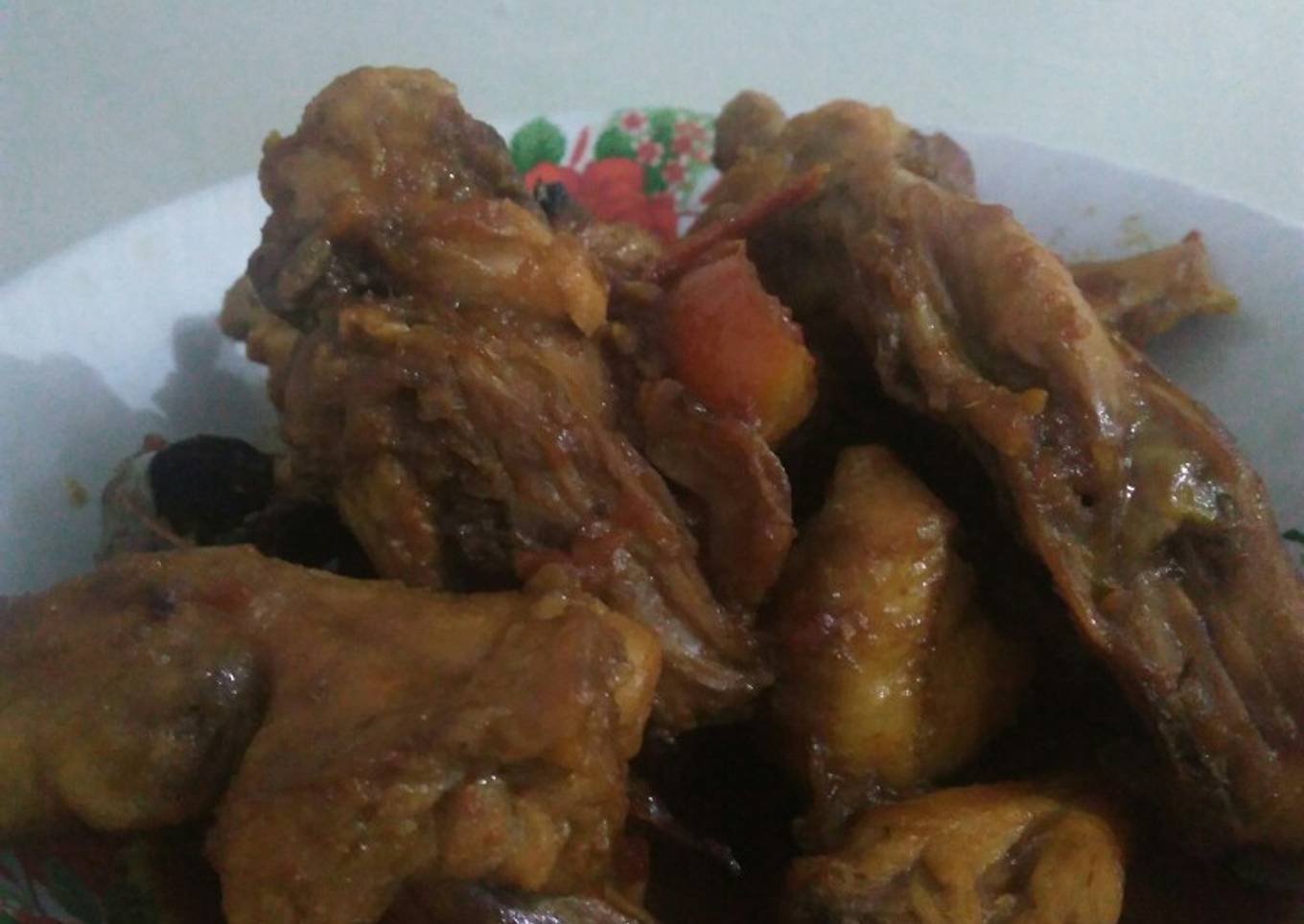 Semur Ayam Rendah Lemak (healthy recipe)