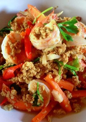 รูปของ กุ้งผัดผงกระหรี่