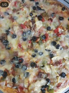 صورة لوصفة بيتزا 😋🍕🍟