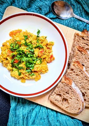 印度香料炒蛋(Anda Bhurji) 的食譜成品照片