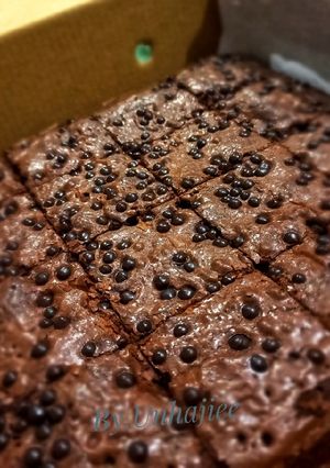 Foto resep Shiny crust fudgy brownies