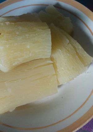 Foto resep Pohong Ketan Rebus Rasa Manis Harum Vanili