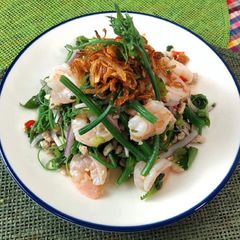 A picture of 🧑🏽‍🍳🧑🏼‍🍳 Thai Salad Recipe in 10 minutes|#ThaiSalad •Thai Chili Salad Dressing|ThaiChef Food.