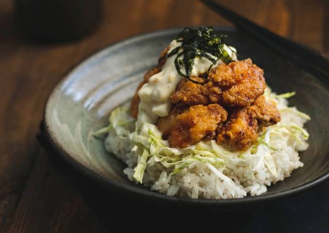 Resep Egg Mayo Karaage Rice Bowl oleh CookingWithSalt Resep Egg Mayo Karaage Rice Bowl oleh CookingWithSalt