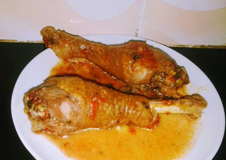 Chillie infused kienyeji chicken stew#themechallenge