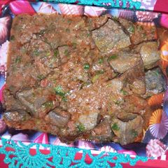 A picture of Masala kaleji.