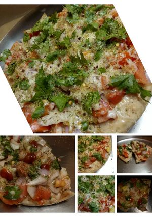 A picture of Healthy Wheat Desi Style Pizza.